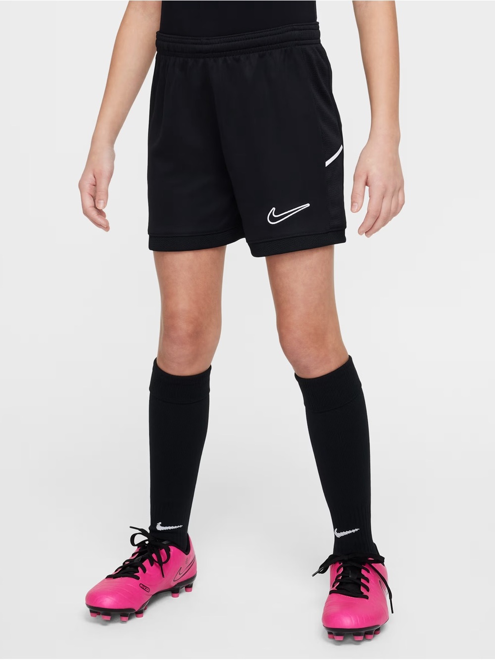 Girls black Nike DRI-FIT soccer shorts size L
